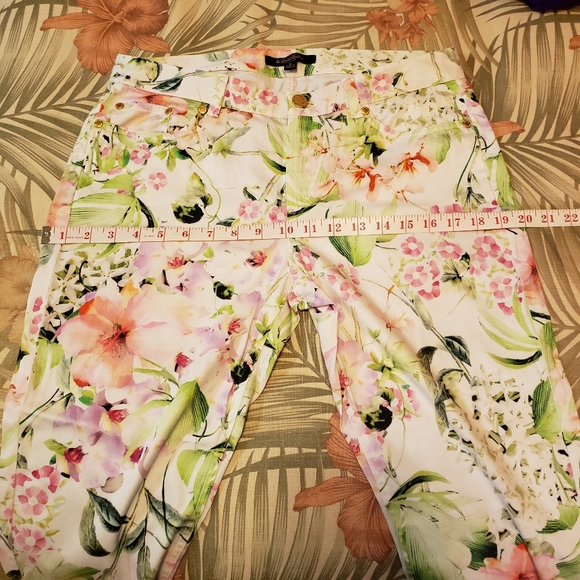 Brooks Brothers Natalie Fit Floral Green Pants 8 - Picture 10 of 15